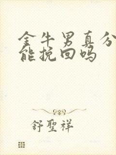 金牛男真分手还能挽回吗