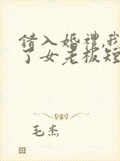 错入婚礼,我娶了女老板短剧免费观看