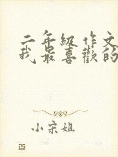 二年级作文,《我最喜欢的动画片》