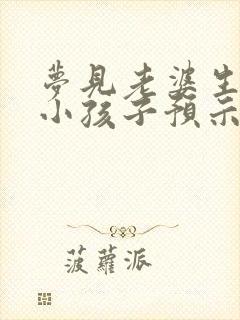 梦见老婆生了个小孩子预示着什么意思