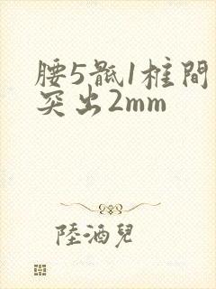 腰5骶1椎间盘突出2mm