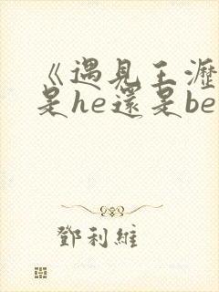 《遇见王沥川》是he还是be