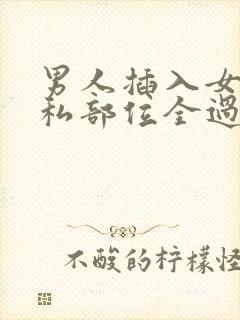 男人插入女人隐私部位全过程无遮挡