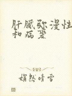 肝脏弥漫性改变和病变