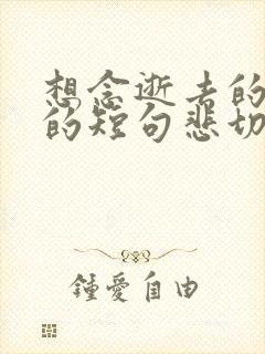 想念逝去的父母的短句悲切词句