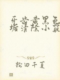 牙齿黄黑色的牙垢清除小窍门