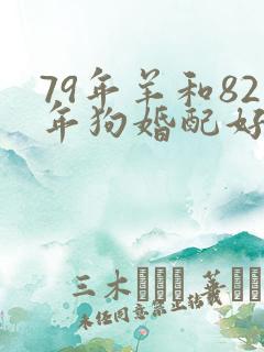 79年羊和82年狗婚配好不好