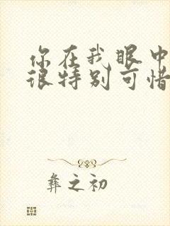 你在我眼中真的很特别可惜却不在