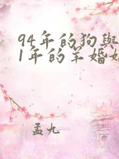 94年的狗与91年的羊婚姻好吗