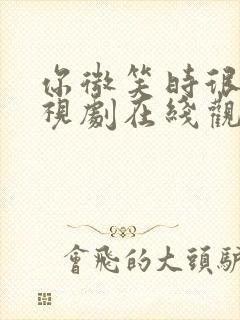 你微笑时很美电视剧在线观看全集免费