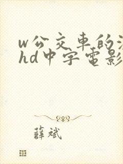 w公交车的激情hd中字电影