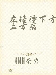 左后腰下方臀部上方痛