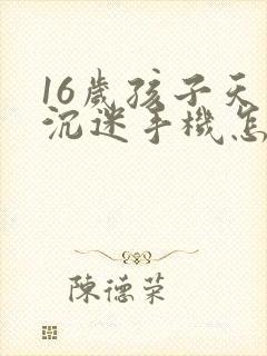 16岁孩子天天沉迷手机怎么办