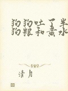 狗狗吐了半消化狗粮和黄水