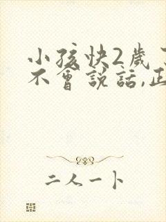 小孩快2岁了还不会说话,正常吗