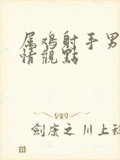 属鸡射手男的爱情观点