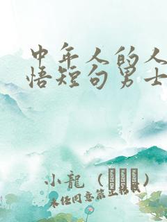 中年人的人生感悟短句男士