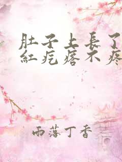 肚子上长了一片红疙瘩不疼不痒