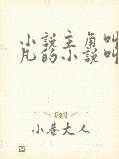 小说主角叫陈不凡的小说叫啥名