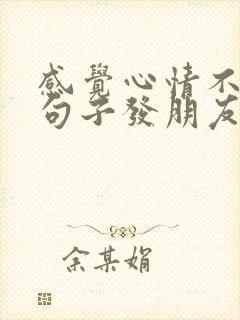 感觉心情不好的句子发朋友圈