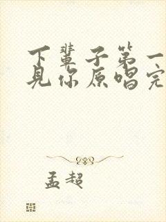 下辈子第一个遇见你原唱完整版