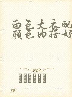 白色大衣配什么颜色内搭好看