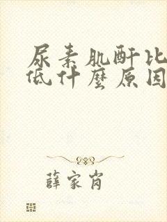 尿素肌酐比值偏低什么原因