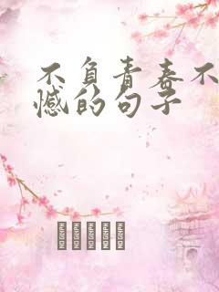 不负青春不留遗憾的句子