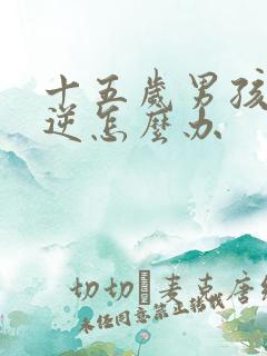 十五岁男孩的叛逆怎么办