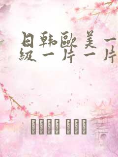 日韩欧美一级一级一片一片