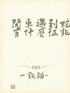 开车遇到蛇拦路有什么征兆