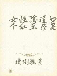 女性阴道口边长个红丘疹是怎么了