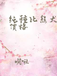 纯种比熊犬小狗价格