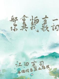 哪会怕有一天只你共我歌词是什么意思