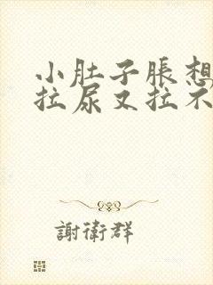 小肚子胀想拉屎拉尿又拉不出来