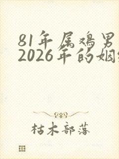 81年属鸡男在2026年的姻缘