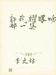 许我耀眼吻戏在哪一集