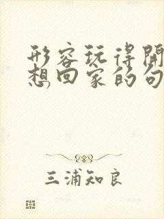 形容玩得开心不想回家的句子