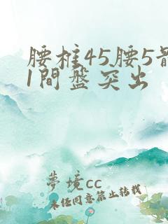 腰椎45腰5骶1间盘突出