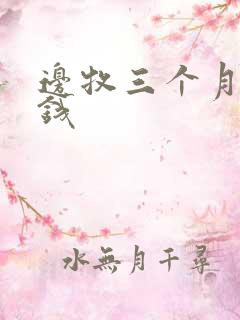 边牧三个月多少钱