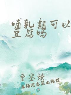 哺乳期可以吃臭豆腐吗