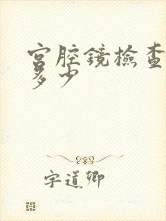 宫腔镜检查费用多少