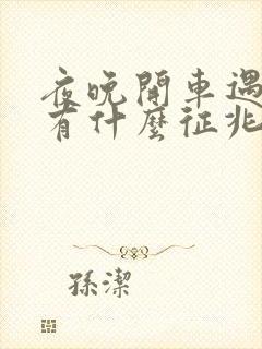 夜晚开车遇到蛇有什么征兆