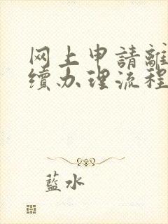 网上申请离婚手续办理流程