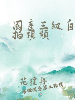 国产三级自拍偷拍视频