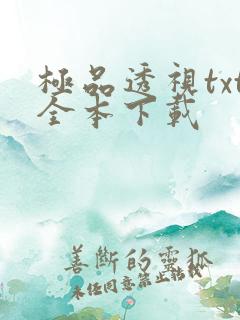 极品透视txt全本下载