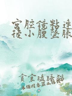 宫腔镜粘连手术后小腹坠胀隐隐作痛