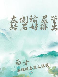 左侧输尿管下段结石好排出吗女性