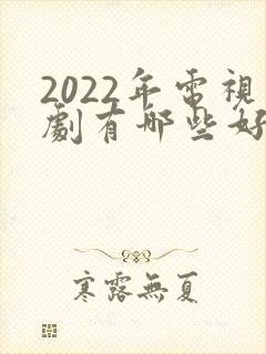 2022年电视剧有哪些好看的