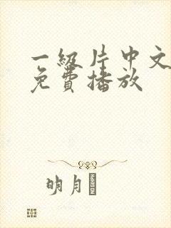 一级片中文字幕免费播放